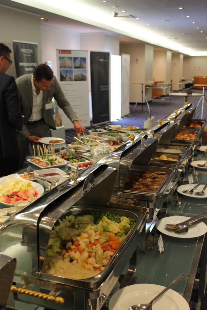 Das Buffet beim Leipziger Netzwerkevent