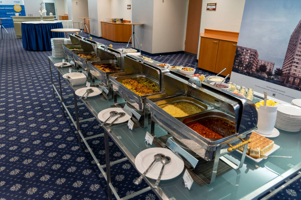 Lecker Essen beim Immobilienevent