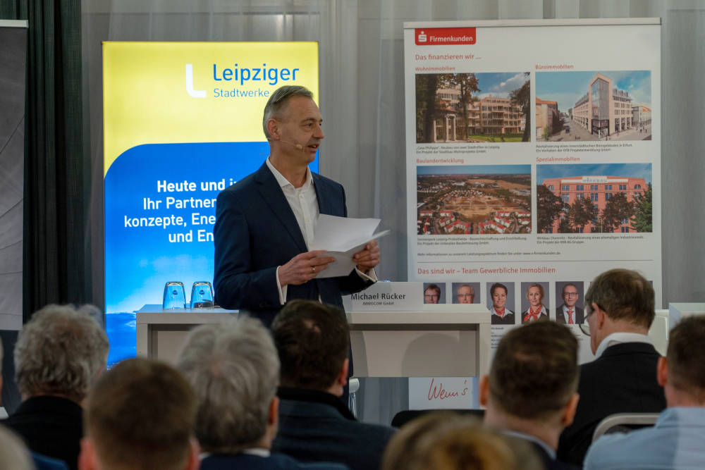 Michael Rücker eröffnet das Leipziger Immobiliengespräch 2023