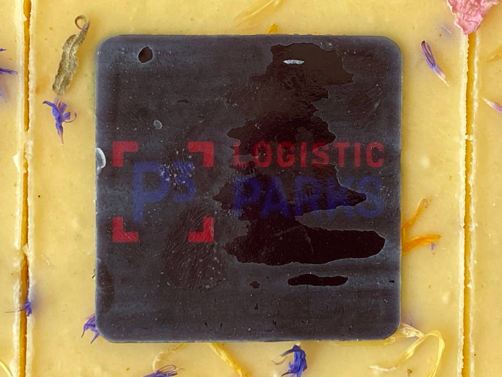 P3 Logistic Parks Logo auf Kuchen