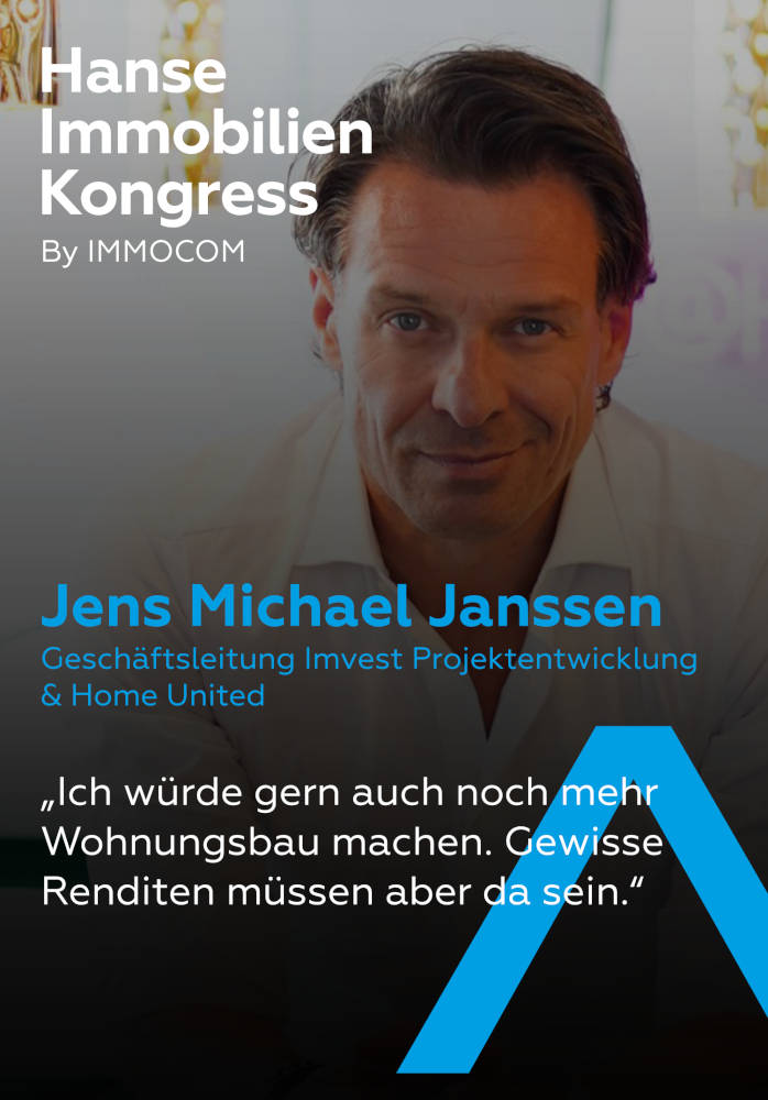 Jens Michael Janssen beim Hanse Immobilienkongress 2023