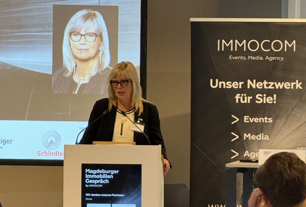 Oberbürgermeisterin Simone Borris beim Magdeburger Immobiliengespräch